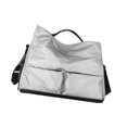 thumbnail image 2 of Bolsa de gimnasio para hombre y mujer, ligera, de tela Oxford, de gran capacidad Plata, 2 of 8