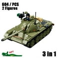 thumbnail image 1 of 2024 New Sluban T-54 Main Battle Tank Building Block Classic World War II Military Armored Vehicle Model Bricks Kid Toy Boy Gift, 1 of 5