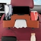 thumbnail image 5 of Organizador de asiento de coche con porta pañuelos, portavasos y soporte para teléfono - Caja de almacenamiento multifuncional de plástico ABS beige para organizar el vehículo, 33,3 x 9,5 x 12 cm, 5 of 7