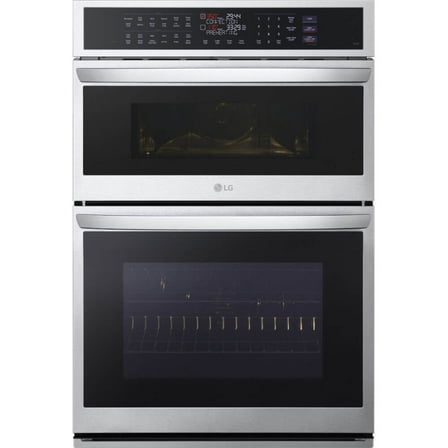 LG WCEP6427F 30 inch Stainless Steel Electric Wall Oven and Microwave