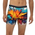 thumbnail image 2 of Picia Colorful Paint Print Pattern Men's Athletic Long Leg Briefs , Performance Stretch Underwear，Moisture-Wicking, 2 of 7