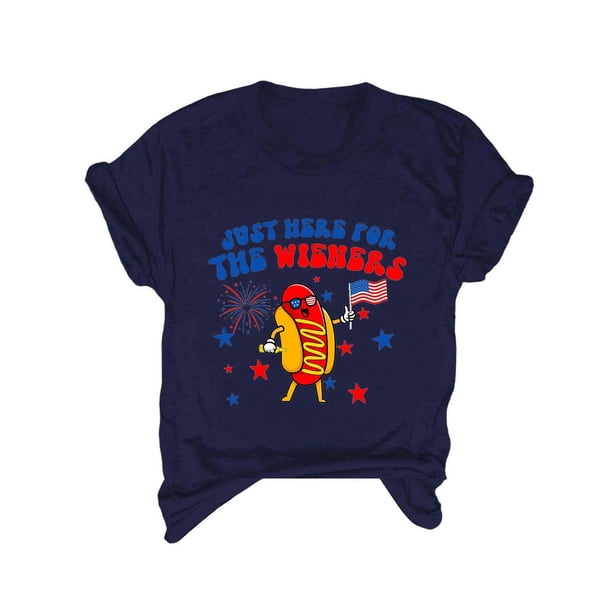 Blusas de Manga Corta para las Mujeres Divertido Impreso Cuello Redondo Tee, Vintage Humor Gráfico Blusas de Primavera para las Mujeres