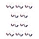 thumbnail image 1 of Pendientes en forma de U con estampado de leopardo Qarigey azul colorido, 1 of 6