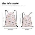 thumbnail image 2 of Lukts Dachshund Dog Puppy Pattern Drawstring Backpack Bag Sport Gym Sackpack,String Backpack Sport Bag Sack,Cinch Tote Gym Backpack-Small, 2 of 6