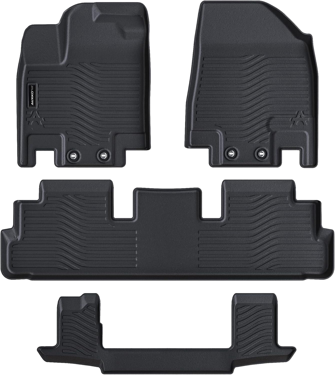 All Weather Floor Mats Fit for Nissan Pathfinder 7 Seat 2022 2023 2024 2025 2026 TPE Rubber Liners Set Pathfinder Accessories All Season Guard Odorless Anti-Slip Floor Mats 3 Row