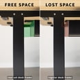 thumbnail image 2 of VIVO Black Electric Stand Up Desk Frame with Rear-set Legs, Single Motor Base, 2 of 8