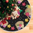 thumbnail image 5 of FMSHPON Colorful Eggs Basket Xmas Christmas Tree Skirt Stand Mat for Holiday Party Decoration Indoor Outdoor 36 inches, 5 of 6