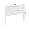 thumbnail image 6 of AFI NoHo Modern Panel Wood Headboard, Queen, White, 6 of 6