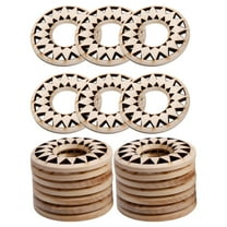 Wooden Crafts to Paint Unfinished Wood Cutouts for DIY Projects Khaki Color 20 Pieces