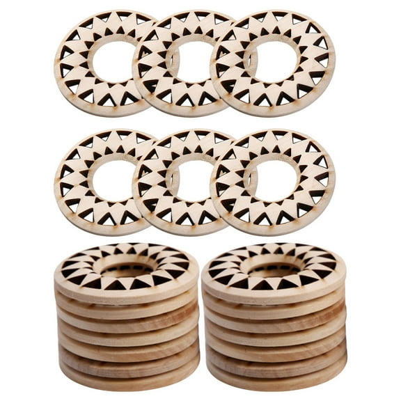 Wooden Crafts to Paint Unfinished Wood Cutouts for DIY Projects Khaki Color 20 Pieces