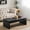 Antique Black, variant on 47.6" L Modern Coffee Table, Rectangular Center Table with Floating Top Design, Rustic Wood End Table for Living Room Apartment, Natural