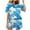 Multicolor 1, variant on Summer Outfits for Women 2 Piece Casual Crewneck Short Sleeve T Shirt and Shorts Graphic Print Lounge Pajamas Set