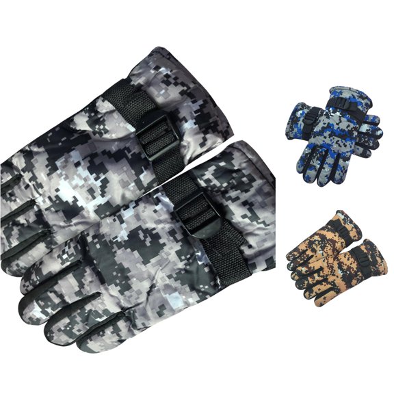 Winter Gloves Kids Winter Warm Windproof Cold Weather Outdoor Sports Boys Girls Ski Gloves