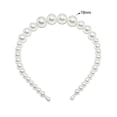 thumbnail image 4 of Diadema de perlas Qarigey Bandas para la cabeza Chic Regalos del Día de San Valentín Blanco, 4 of 6