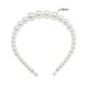 thumbnail image 3 of Minnieouse Exquisita perla diadema resistente al desgaste Universal estilo Simple Chic Scrunchie titular Tiaras para mujeres 18mm,4 perlas grandes Type3 NO3, 3 of 6