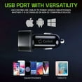 thumbnail image 6 of Cellet Car Charger for Alcatel TCL 30 Z - 30W High Powered Dual Port (USB-C PD and USB-A) Auto Power Adapter with Type-C to USB Cable - Black, 6 of 9