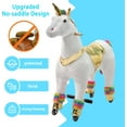 thumbnail image 4 of DEYGIA Ride on Unicorn Toys, Mechanical Cycle Walking Action Plush Animal, Max Load 165 lbs, 4 of 9