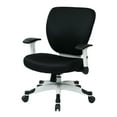 thumbnail image 2 of Scranton & Co Modern Mesh Fabric Padded Office Chair in Black/White, 2 of 4