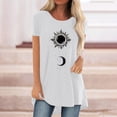 thumbnail image 2 of Pompotops Chemises Mode Décontractée pour Femmes Manches Courtes Tee-Shirt Ample Tunique Blouse, 2 of 4