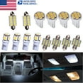 thumbnail image 2 of HMCYCI Toyota Camry White LED Interior Lights Kit fits 2007-2018 Dome, Map 14 Pieces, 2 of 12