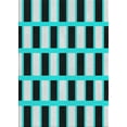 thumbnail image 1 of Ahgly Company Indoor Rectangle Patterned Blue Zircon Blue Novelty Area Rugs, 3' x 5', 1 of 6