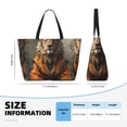 thumbnail image 4 of Easygdp Jungle Meditating Lion Bolsa de Viaje de Playa de Gran Capacidad, Bolsa Tote Perfecta para la Playa, Escapadas de Fin de Semana y Viajes, 4 of 7