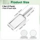 thumbnail image 3 of Uxcell 2-Pack Criba de Suelo de Jardinería, Criba de Arena de Acero Inoxidable de 4/6 mm con Mango Redondo de Acero Inoxidable [Tono Plateado], 3 of 6