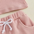 thumbnail image 6 of HCNTES Kid Summer Clothes Toddler Baby Girl Outfit Sets Short Sleeve T-shirt Elastic Waist Shorts 2 Piece Short Set Summer Pjs For 0-24 Months 2t 3t 4t 5t 6t 7t Children, 2-3 Years, 6 of 9