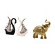 thumbnail image 5 of Elegante Juego De Esculturas De Resina De Cerámica De Elefante Cisne Para Estante, Escritorio, Decoración Del Hogar, Aniversario, Colección De Arte De Chimenea, 5 of 8