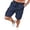 CIK82-Blue, variant on Lumtrix Men'S Shorts Casual Stretch Classic Drawstring Elastic Waist Summer Work Short With Multi Pockets Blue 3XL