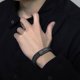 thumbnail image 4 of Pulsera de eslabones Franco de acero inoxidable,Pulseras para hombres y mujeres, 4 of 5