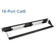 thumbnail image 2 of 110 Type 16 Ports Cat6A Patch Panel Wallmount Rackmount Unsheilded RJ45 Ethernet, 2 of 6