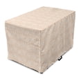 thumbnail image 1 of Peach Colors Dog Crate Cover, Damask Vintage Design of Intricately Sketched Intertwined Flowers Print, Easy to Use Pet Kennel Cover for Dogs, 35" x 23" x 27", Pale Peach White, by Ambesonne, 1 of 6