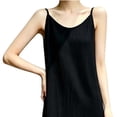 thumbnail image 5 of Ohufall Sleeveless Nightgown for Women Solid Color Loose Camisole Pajamas Dress for Home Comfortable Long Sleep Dress, 5 of 5