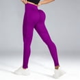 thumbnail image 2 of Women's Texture Peach Hip Lifting Yoga Pants Tight Fit Sports Without Lines, 2 of 7