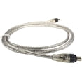 thumbnail image 4 of HQRP IEEE 1394 4pin to 4pin Cable / Cord compatible with Panasonic PV-DV952 PV-GS100 PV-GS12 PV-GS120 Camcorder, 4 of 6