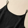 thumbnail image 4 of Black Womens Blouses Cotton Linen Camisole Tops for Women Spaghetti Strap Loose Fit Tank Top Summer 2025 Casual Sleeveless Shirts Ladies Tops and Blouses, 4 of 6