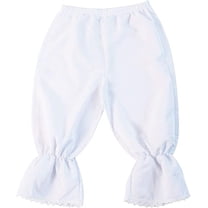 Making Believe Women's Classic Pioneer Peasant Costume Bloomers (Women's X-Large 10/12, White)