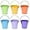 Multicolor, variant on Colored Tin Buckets with Handle, 6 Pack 7.48 inch Galvanized Iron Pail Buckets for Kids, Classroom, Crafts and Party Favors