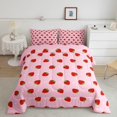 thumbnail image 1 of Strawberry Bedding Set Kawaii Strawberry Comforter Set Kids Boys Girls Pink, 1 of 7