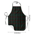 thumbnail image 4 of Naloa 1Pack Adjustable Bib Apron Waterdrop Resistant Cooking Kitchen Aprons for Women Men Chef, Buffalo Plaid Dark Green Print, 4 of 5