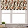 thumbnail image 6 of Ambesonne Coffee Valance & Curtain 3 Pcs Set, Mugs Cups and Beans Print, 55"x45", Amber Brown and Beige, 6 of 7