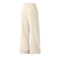 thumbnail image 6 of Rexolia Mens Big Tall Straight Sweatpants Uncuffed Open Hem Slight Stack Drawstring Casual Khaki L, 6 of 6