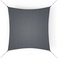 thumbnail image 3 of Coolaroo Ready to Hang Outdoor Sun Shade Sail Triangle 90% UV Block Protection for Backyard, Garden, Patio, Playground, 11'10" Square, Montecito, 3 of 7