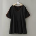 thumbnail image 4 of Ketyyh-chn99 Girls Short Sleeve Shirts Girl Toddler Clothes Short Sleeve T Shirts Tops Tee Clothes for Children Girls Black,7-8 Years, 4 of 5