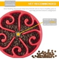 thumbnail image 2 of WANNGWE Slow Feeder Dog Bowl, Pet Slow Feeding Plate, Maze Interactive Dog Puzzle, Fun Feeder Expansion Stop Slow Bowl, Non-toxic and Anti-suffocation, CW910-1150, 2 of 3