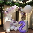 thumbnail image 4 of NeoMart 40 Inch Purple Large Numbers Balloon 0-9 Birthday Party Decor,Foil Mylar Big Number Balloon Digital 3 for Birthday Party,Wedding, Bridal Shower Engagement Photo Shoot, Anniversary, 4 of 12