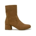 thumbnail image 2 of Kenneth Cole Reaction Womens Road Stretch Faux Suede Block Heel Ankle Boots, 2 of 3