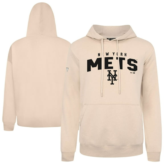 Men's Levelwear Khaki New York Mets Podium Team Arch Pullover Hoodie