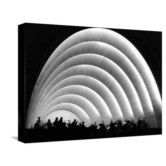 Art.com The Stage and Shell of the Hollywood Bowl Was Built in 1929 Stretched Canvas Print Wall Art, 16" x 12"